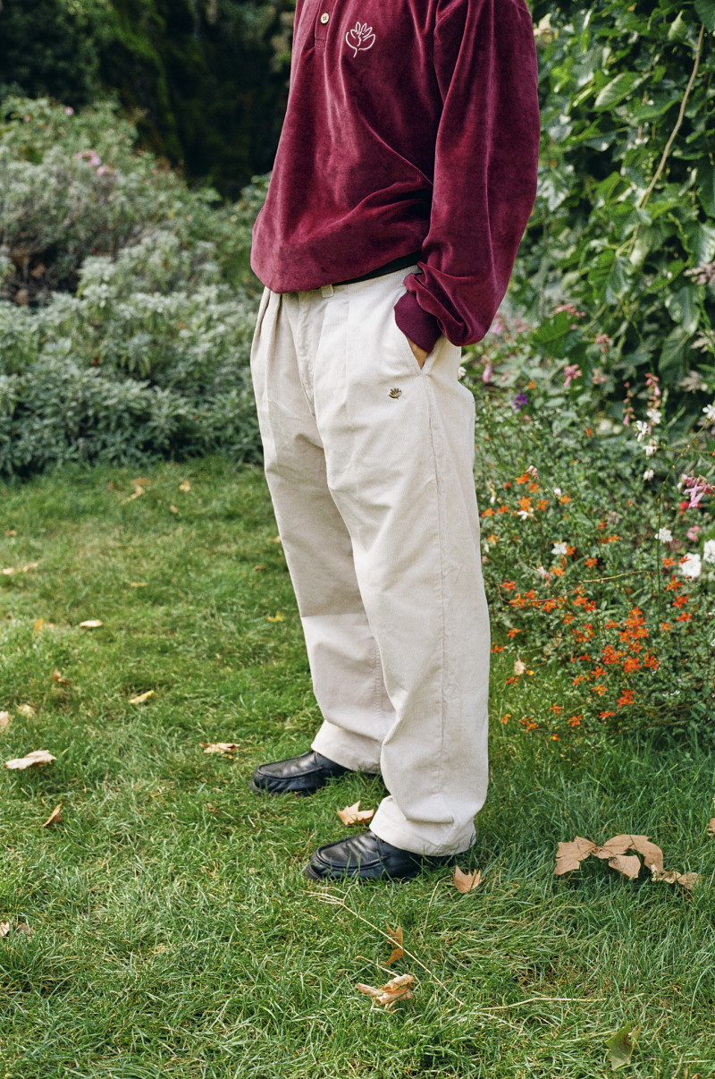 PANTALON CHINO OG - CÔLE VELOURS CEMENT