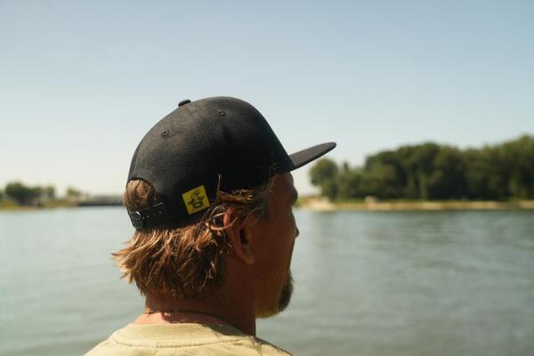Casquette Black Cat Black Flat Peak Cap