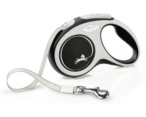 Flexi Comfort hondenriem, riemmaat S, tot 15 kg, 5 m, zwart