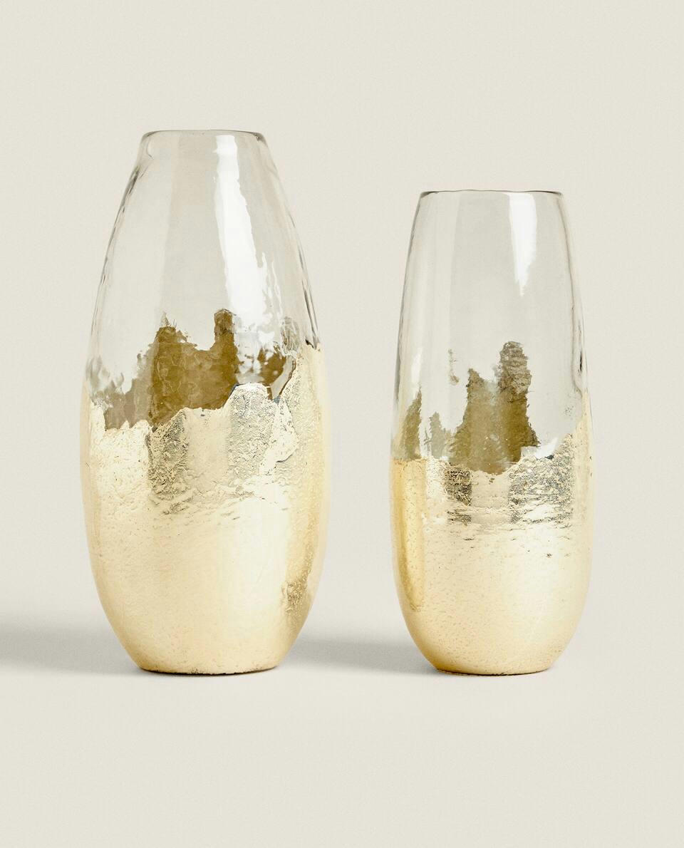 VASO DE VIDRO MERCURISADO