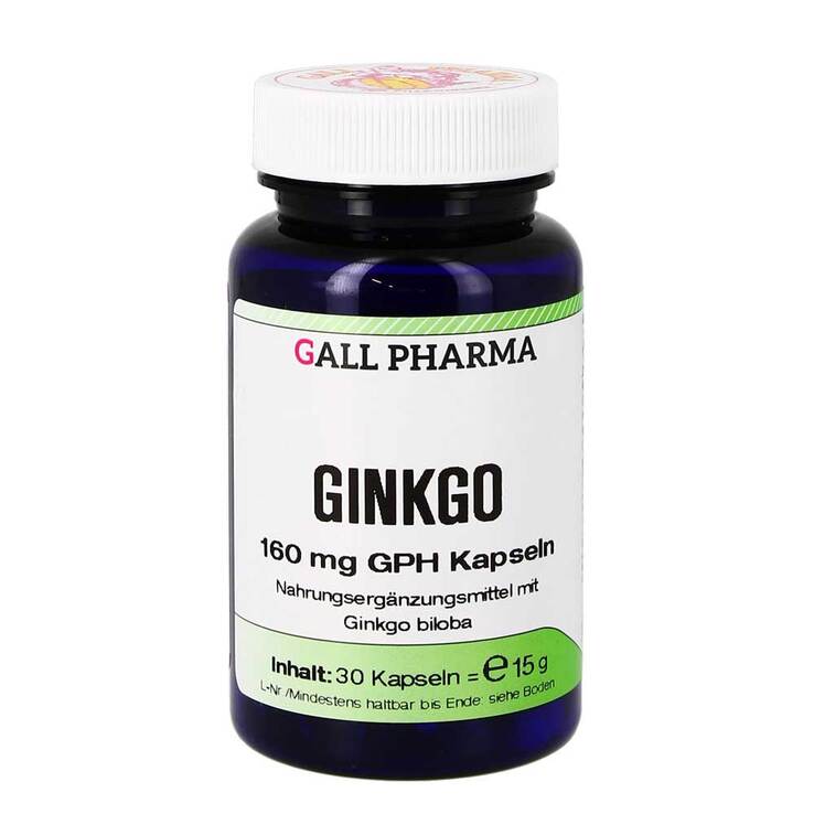 Ginkgo 160 mg GPH Kapseln, 30 St