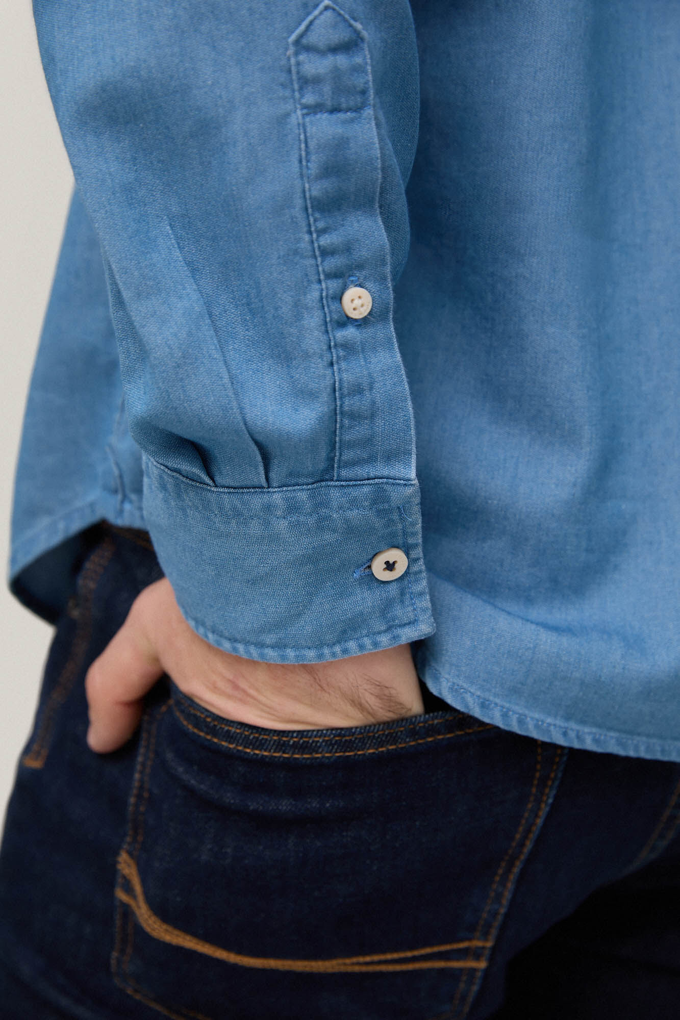 Camisa jeans - Azul