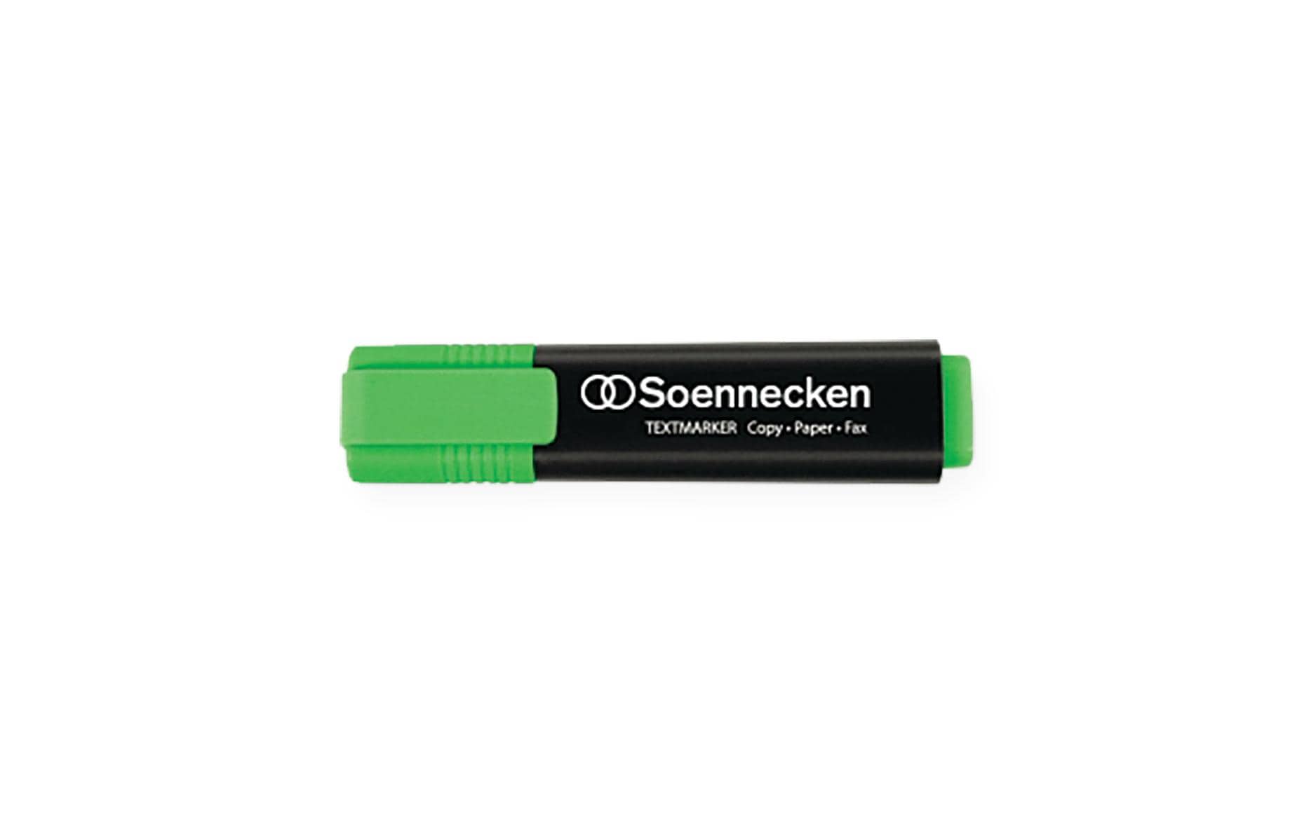 Textmarker GrünTextmarker mit Tinte auf Wasserbasis