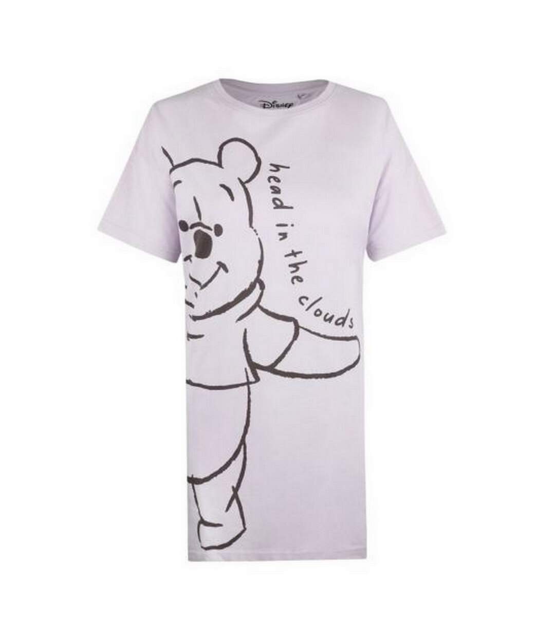 Winnie the Pooh - Chemise de nuit HEAD IN THE CLOUDS - Femme (Lavande / Noir) - UTTV156