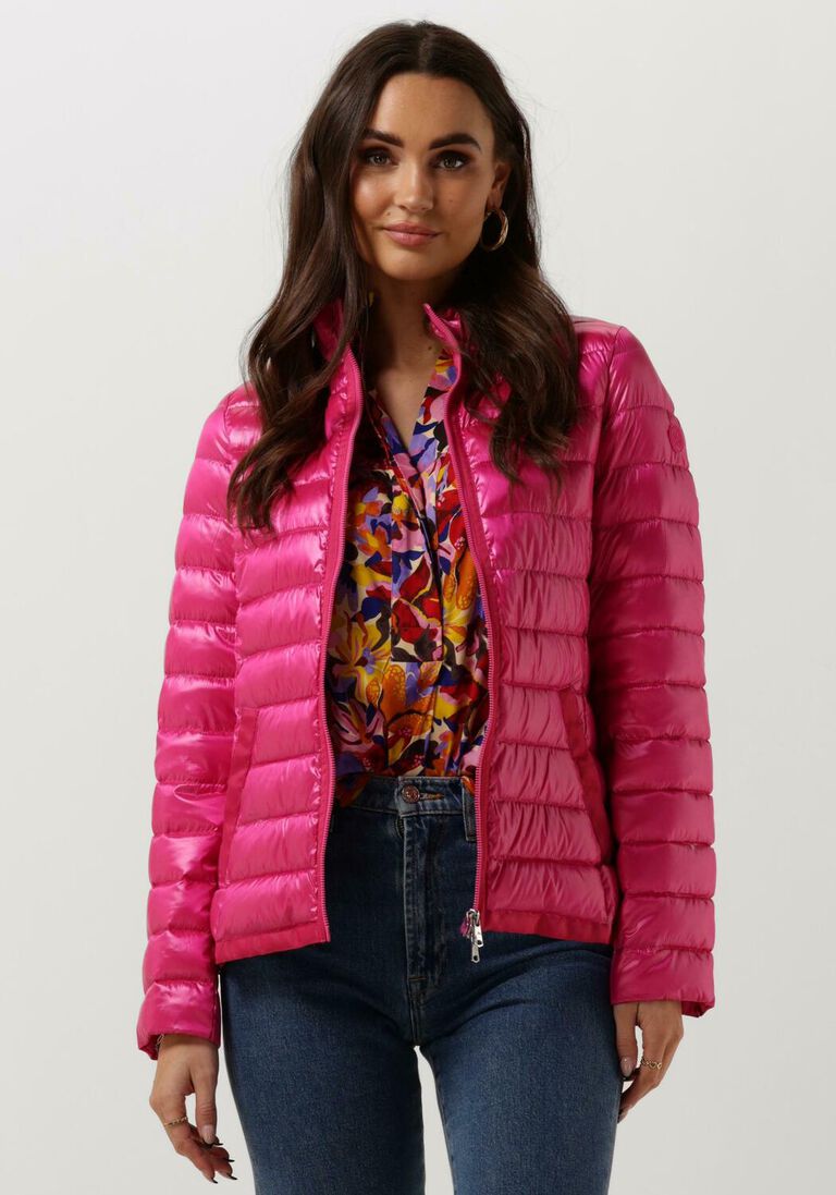 BEAUMONT roze beaumont gewatteerde jas down ribtape jacket