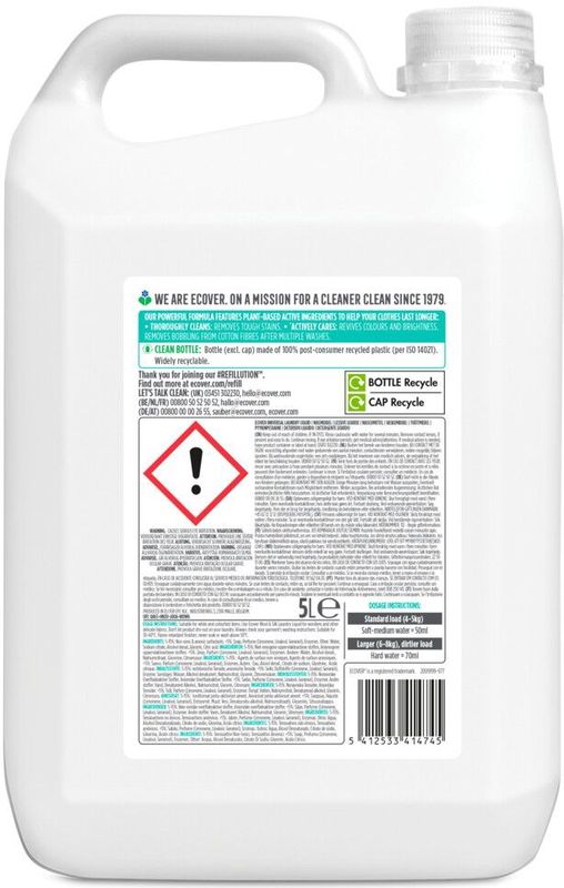 Ecover Wasmiddel Voordeelverpakking Universeel 5L - 100 Wasbeurten