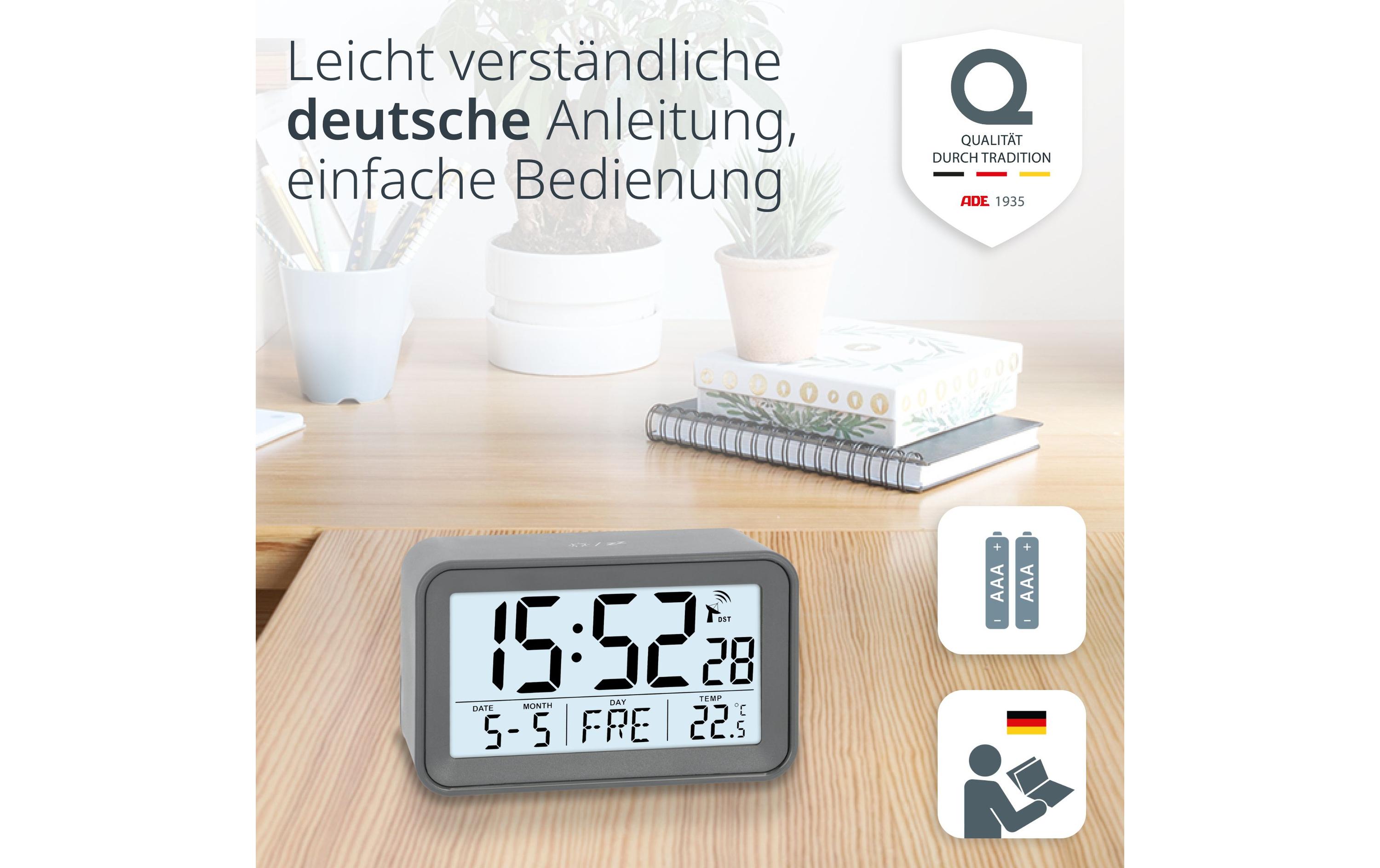 Funkwecker mit KalenderWecker mit digitaler Anzeige