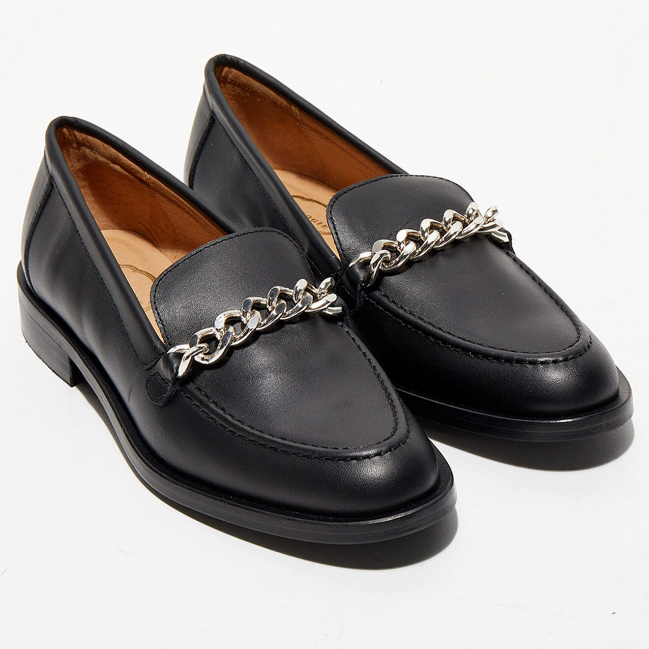 Apologie Mocassins en Cuir Leila noirs