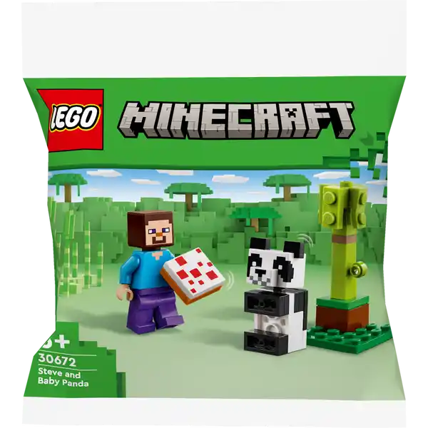 30672 Steve mit Baby-Panda