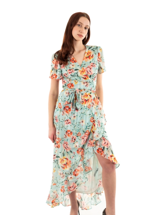 Robe guess jeans new juna p7ng rose meadows print