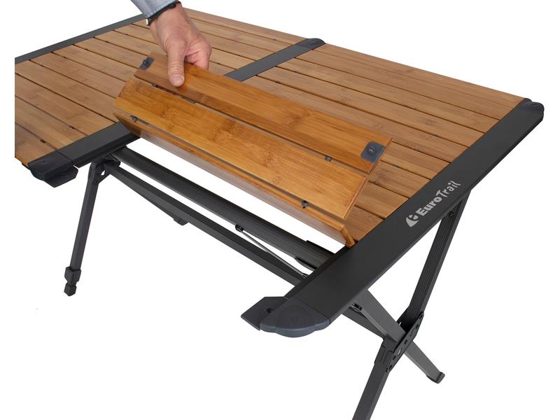 Eurotrail Campingtisch Chambery Bamboo 110 cm x 70 cm Camping-Esstisch