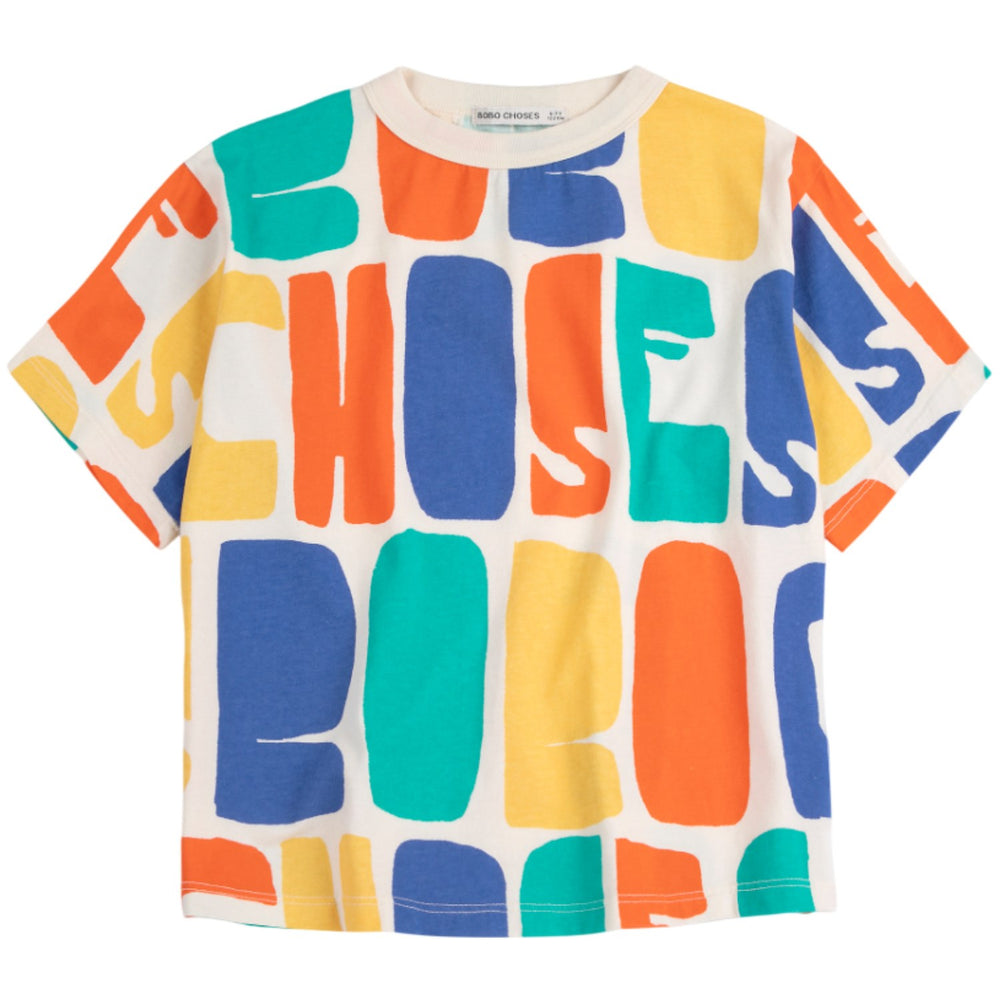 Køb Bobo Choses Offwhite Bobo Choses Farve All Over T-Shirt