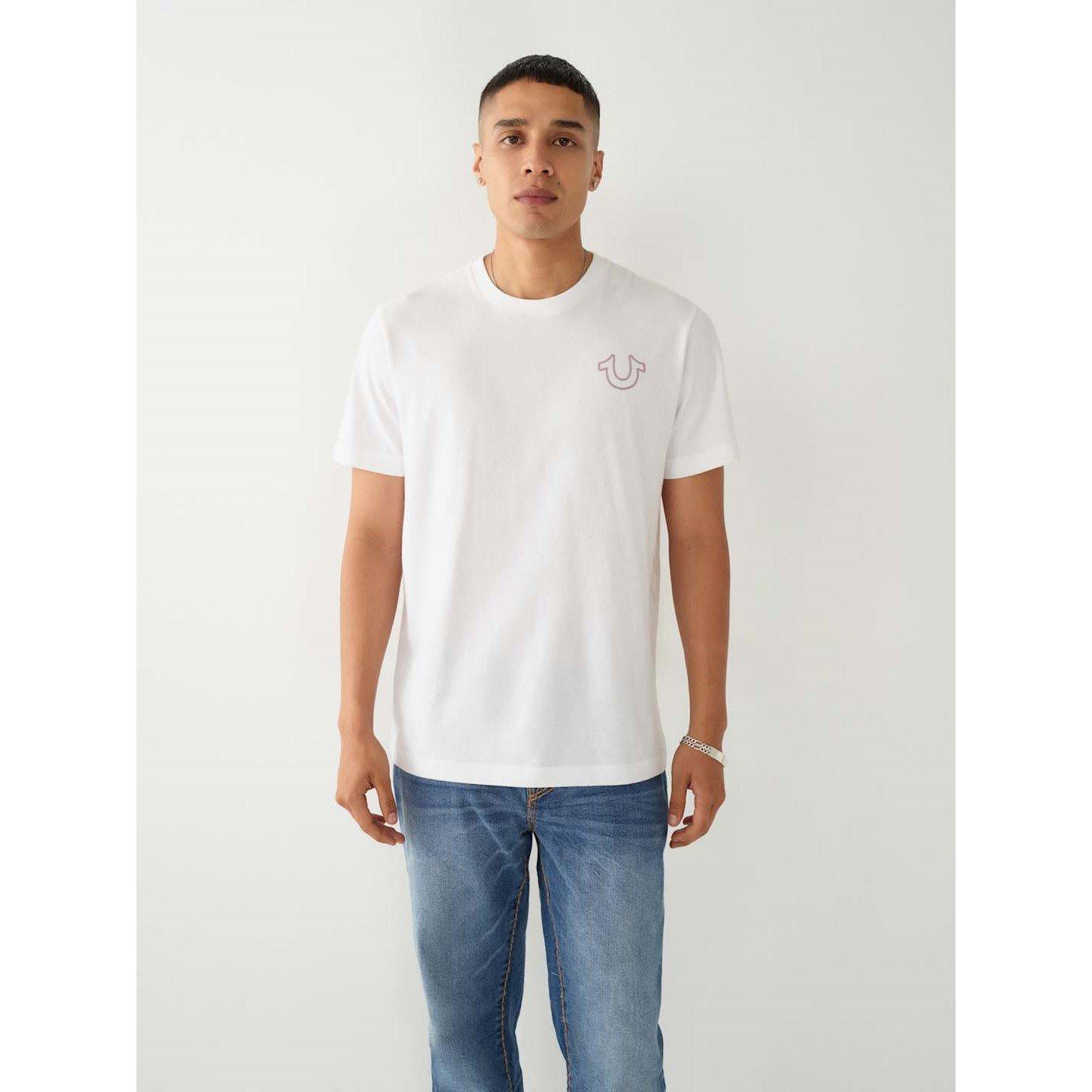 True Religion TR Buddha Print T Shirt Mens