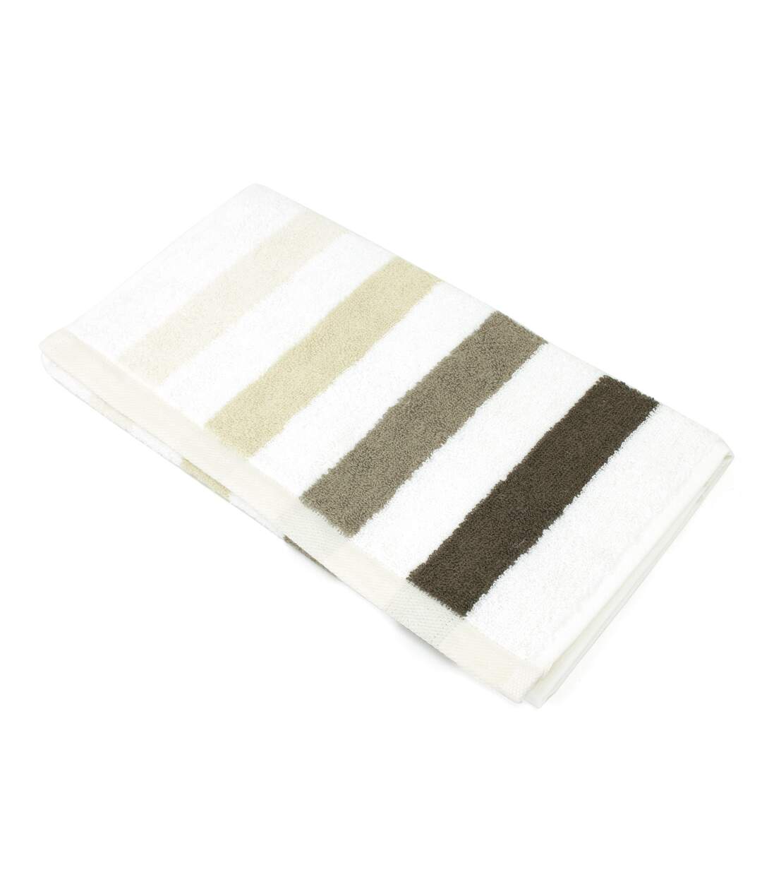 Parure de bain 7 pièces CLASSIC STRIPES Marron 480g/m2
