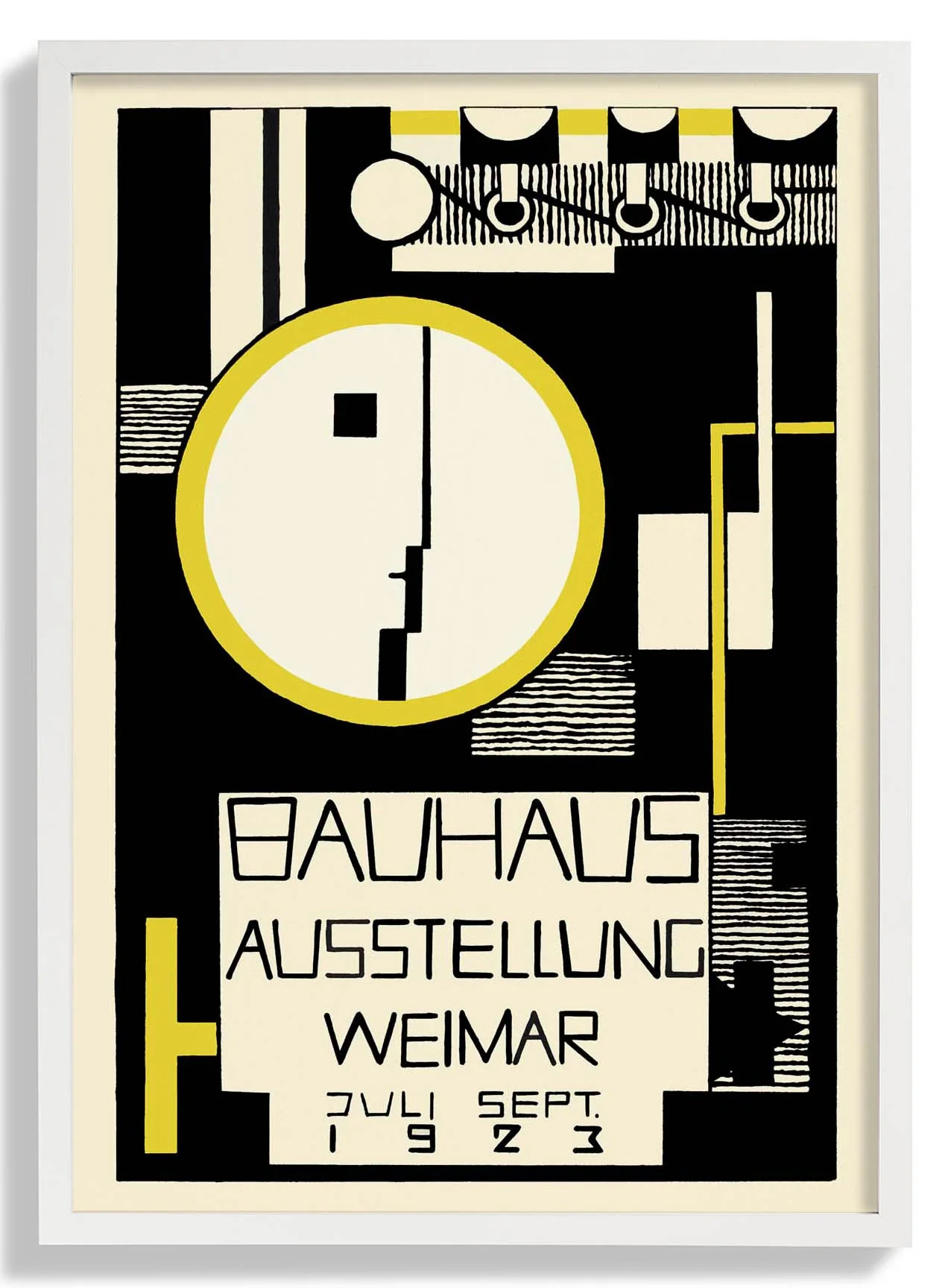 Bauhaus Ausstellung Weimar 1923 von Baschant Schwarz und Gelb