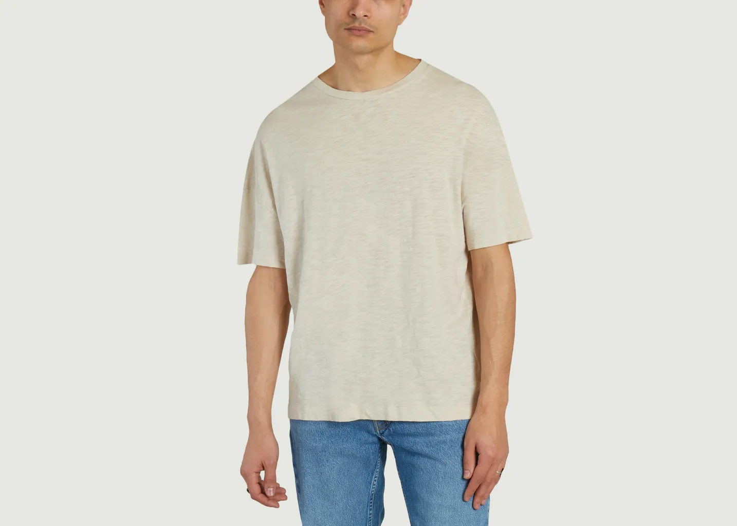 T-shirt droit en coton Bysapick American Vintage