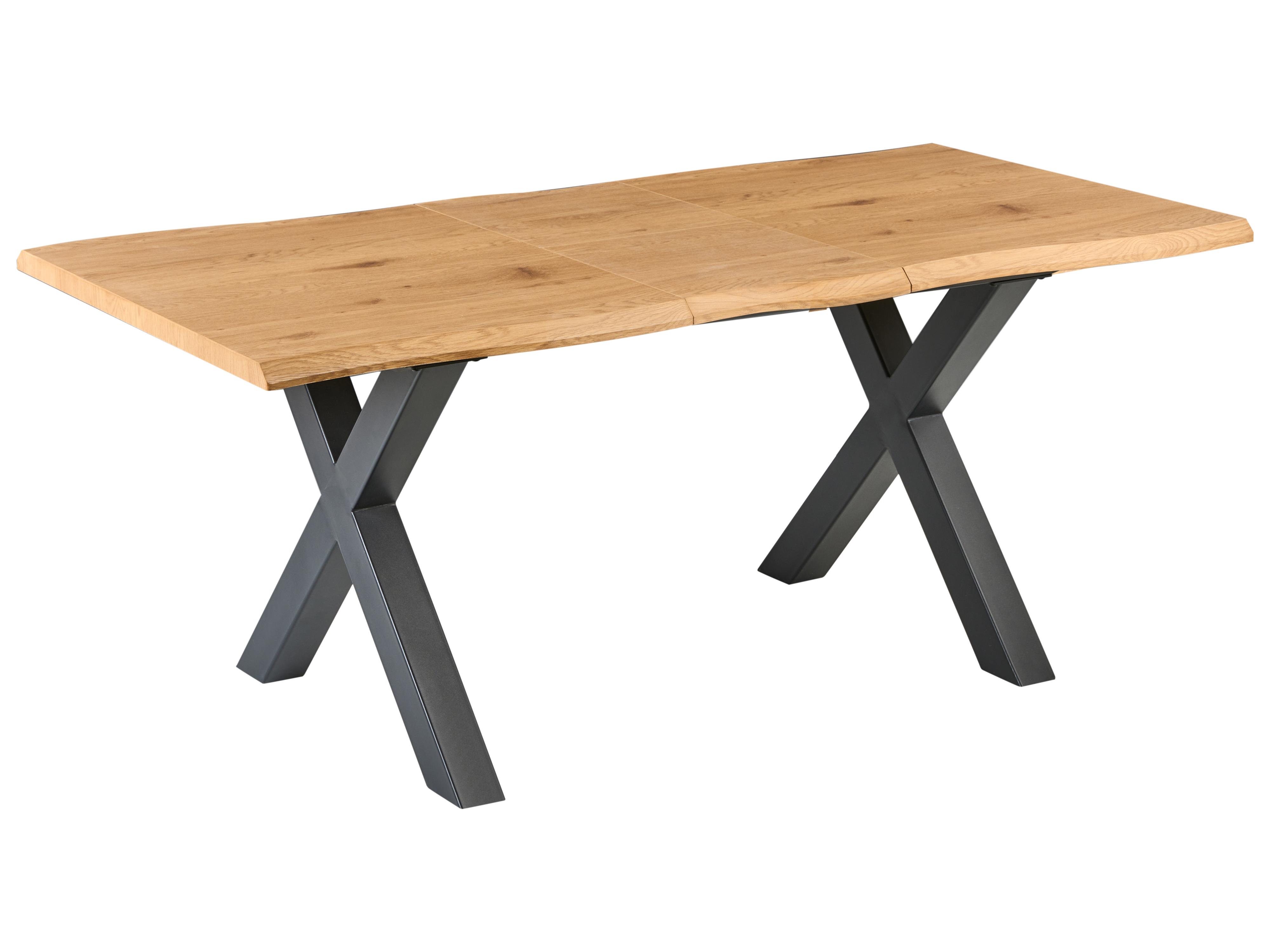 Eettafel uitschuifbaar BRONSON Bruin 90 cm 140/180 cm