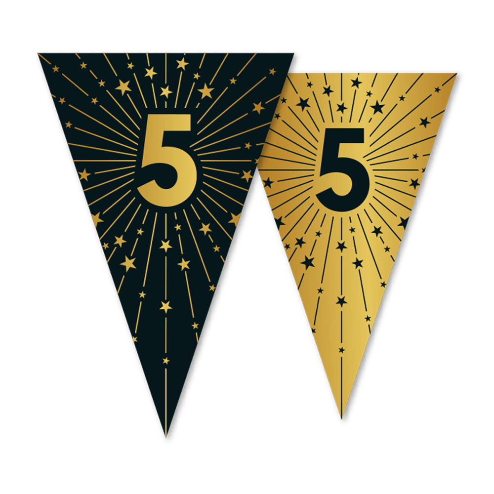 5 Jaar Slinger Goud Zwart 10m