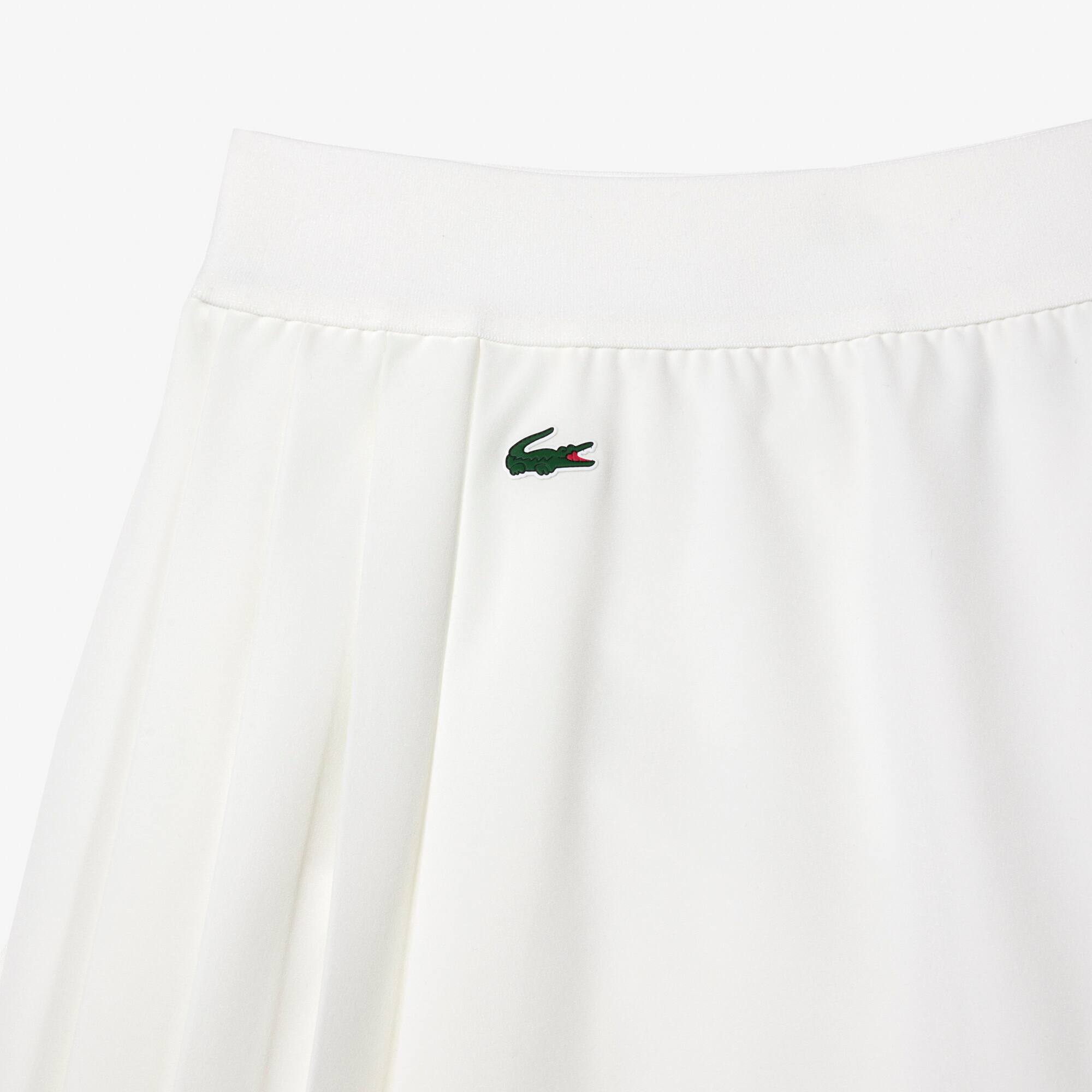 Jupe femme Golf Lacoste SPORT avec shorty intégré ultra-dry Robes & Jupes - Blanc - Lacoste - Femme