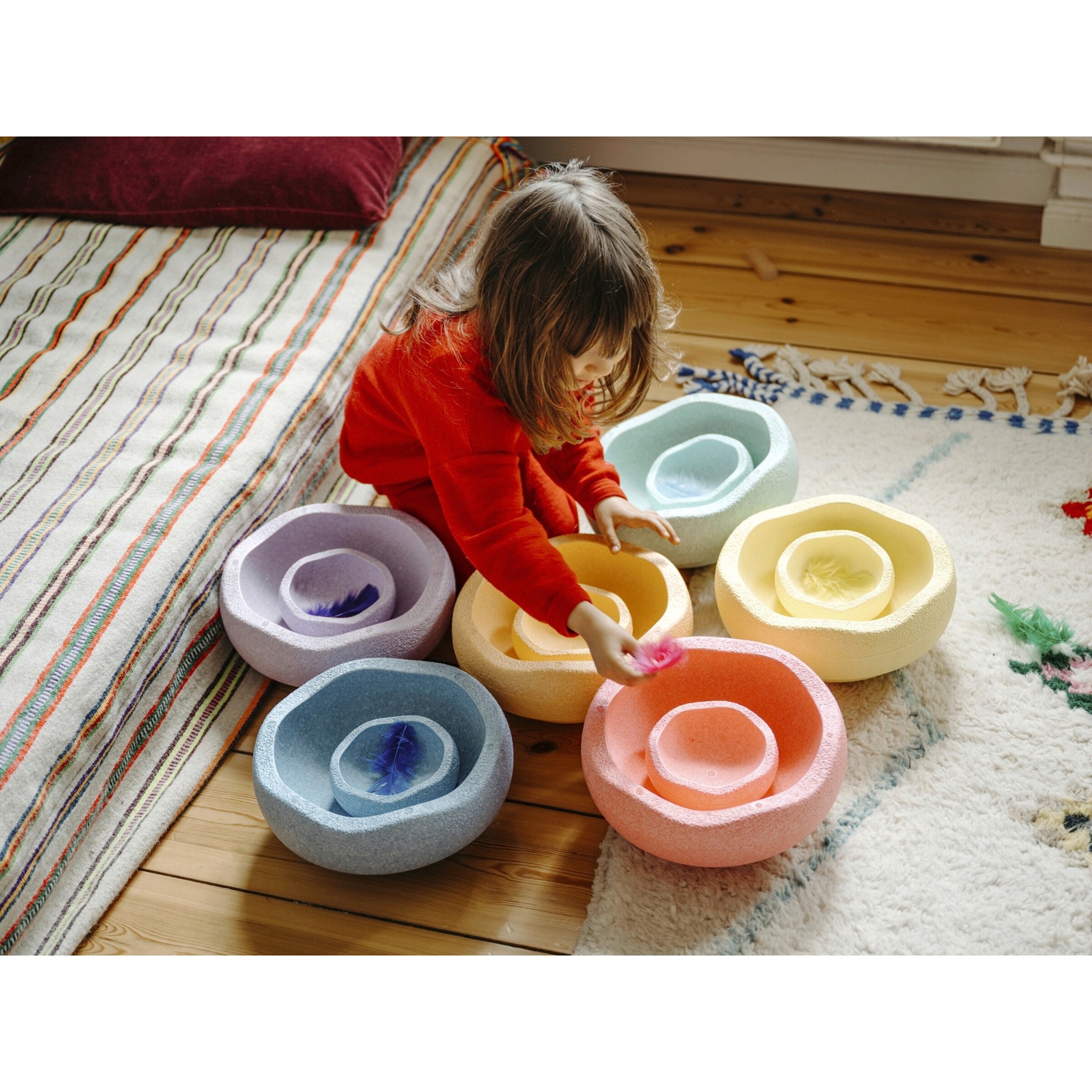 Stapelstein Stapelstein Original Mini rainbow pastel