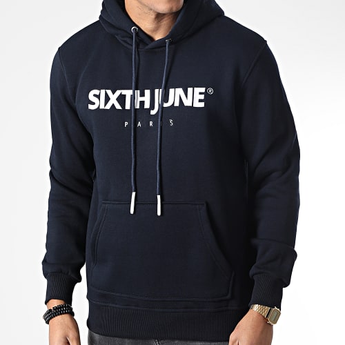 Sweat Capuche M23610EWS Bleu Marine