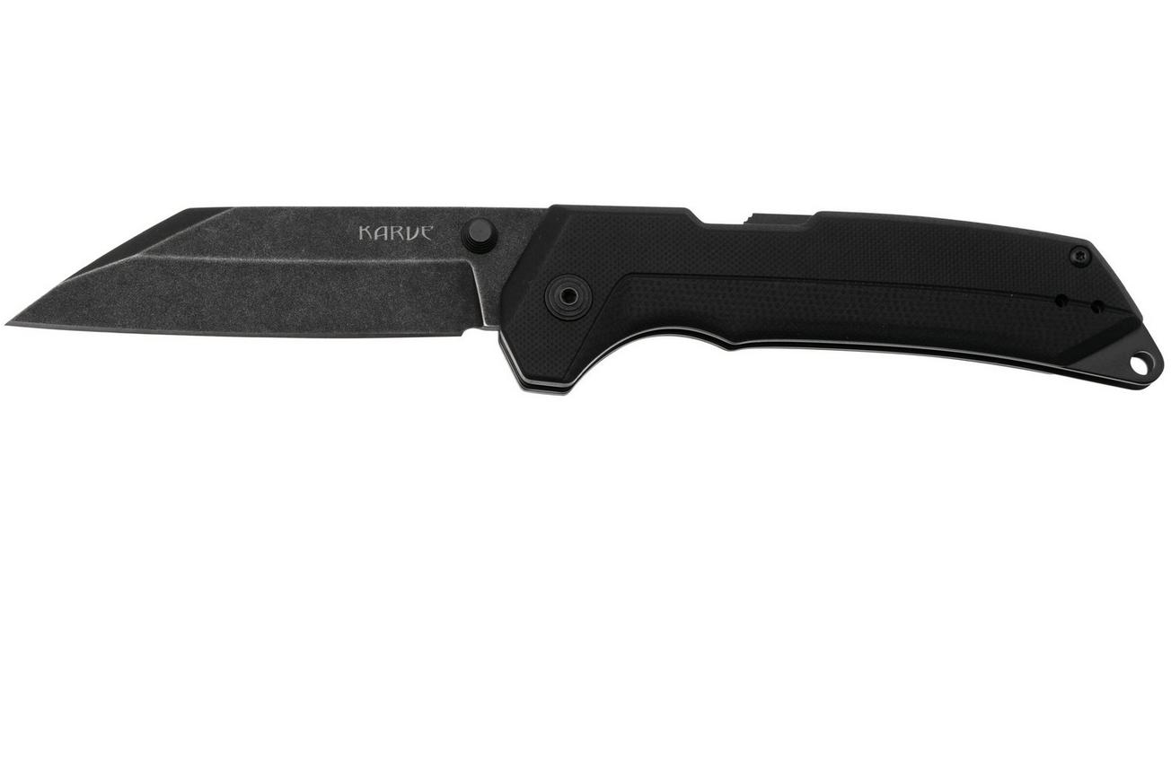 Cold Steel Karve FL-38VK Blackwashed AUS10A, Black G10, zakmes