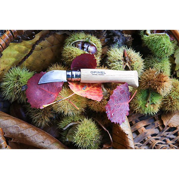 Couteau N°07 châtaigne, ail et dénoyauteur Opinel