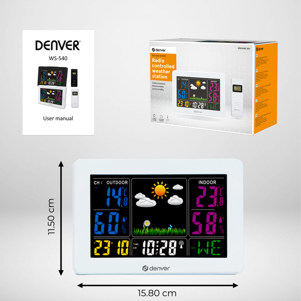 Denver WS540 radio gestuurd weerstation