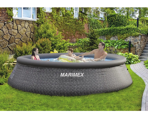 Marimex Tampa rond opzetzwembad, Fast-Set zwembad, Ø 366x91 cm, zonder accessoires, rotan