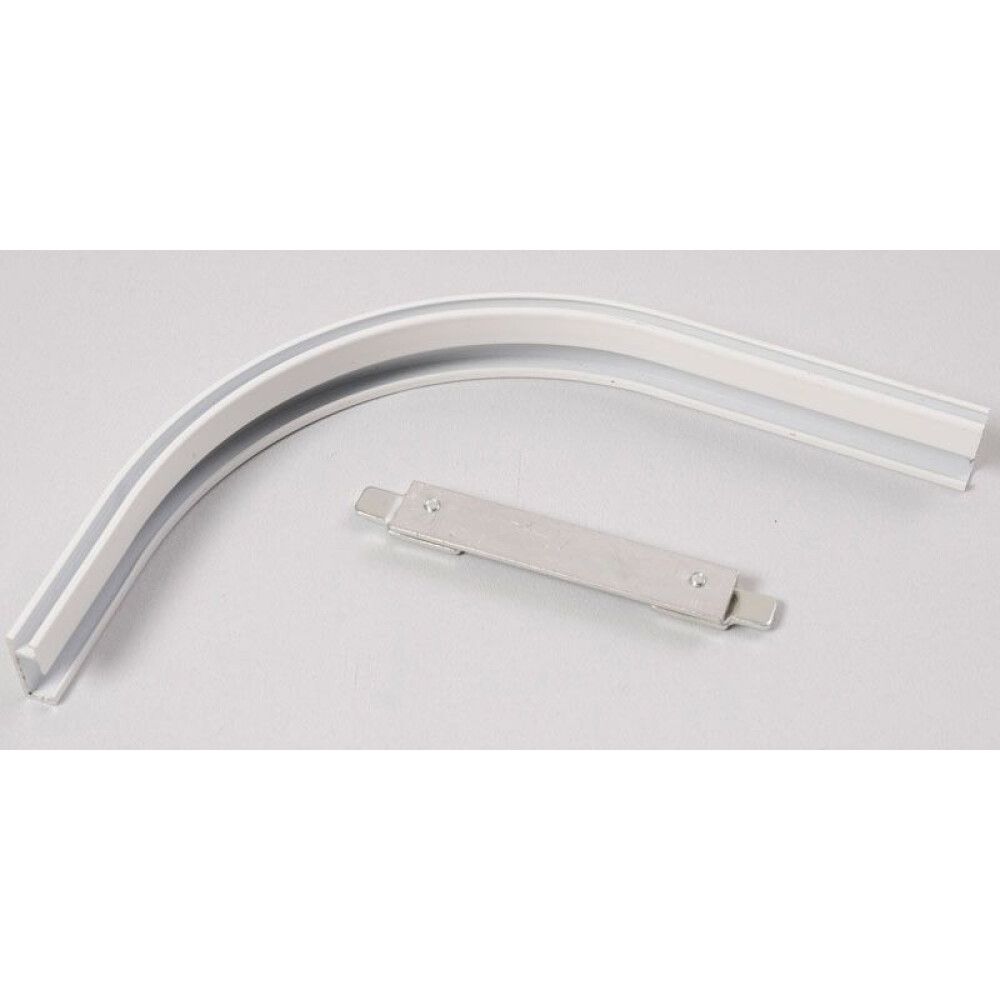 GARDINSKINNE KIRSCH ELITE RETURBØY 90° 15-20CM HVIT