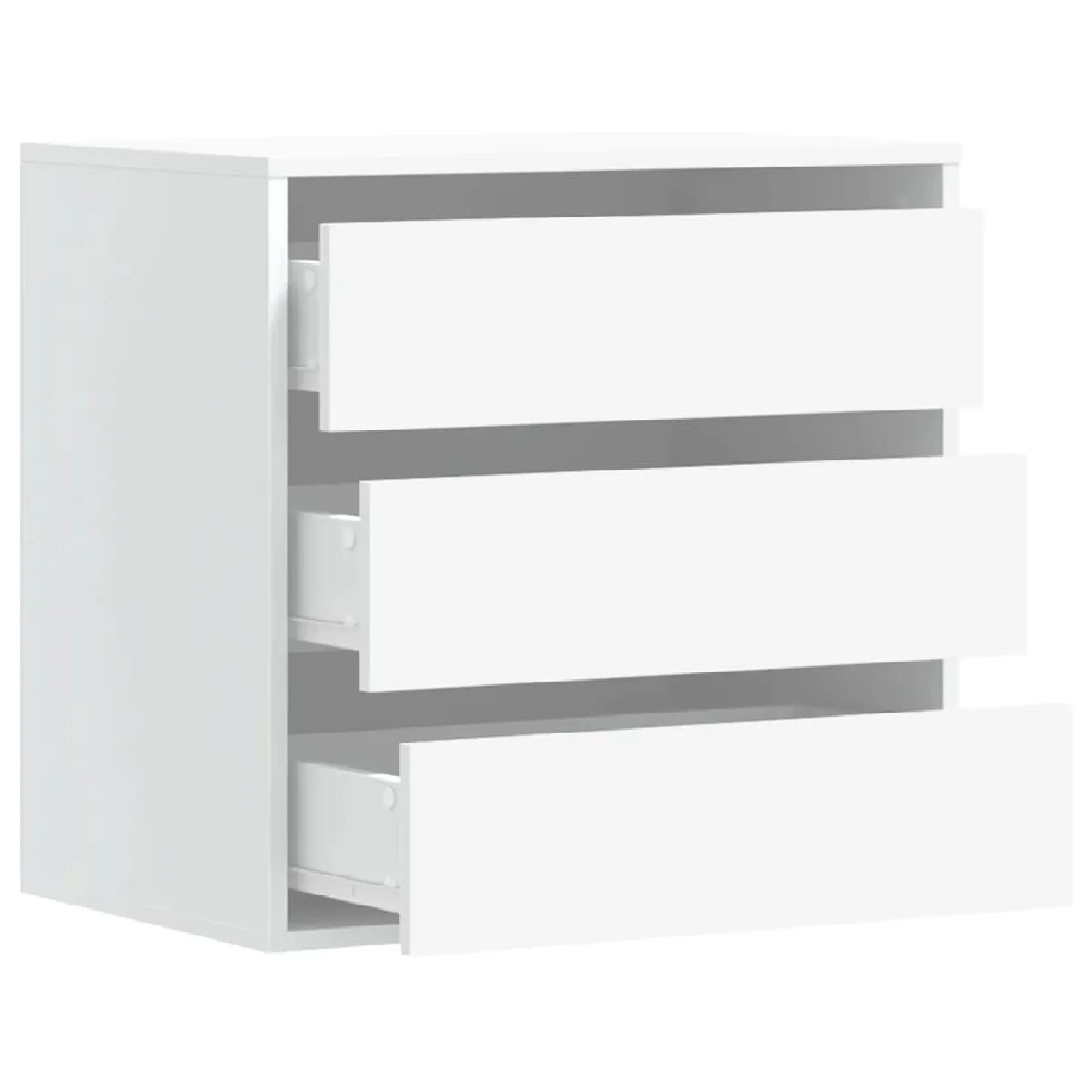 VidaXL Commode d'angle - Blanc