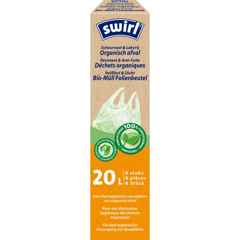 Swirl Pedaalemmerzak met handvat 20liter
