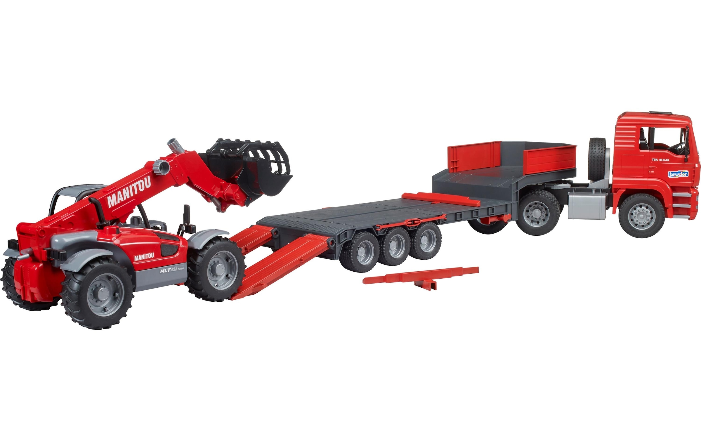 Bruder® Spielzeug-LKW »MAN LKW mit Tieflader« Nutzfahrzeug