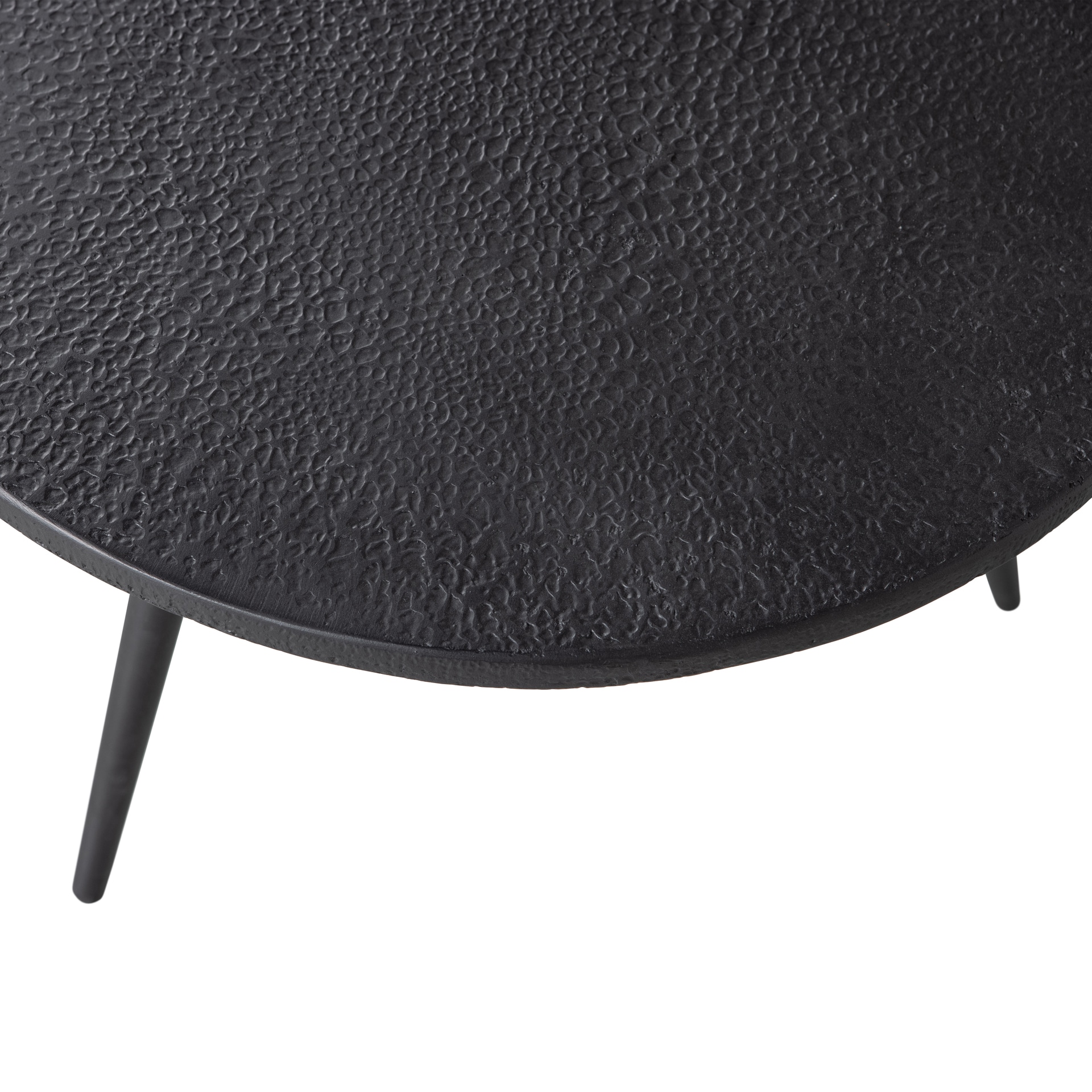 Garten Beistelltisch SUZE 2-teilig schwarz