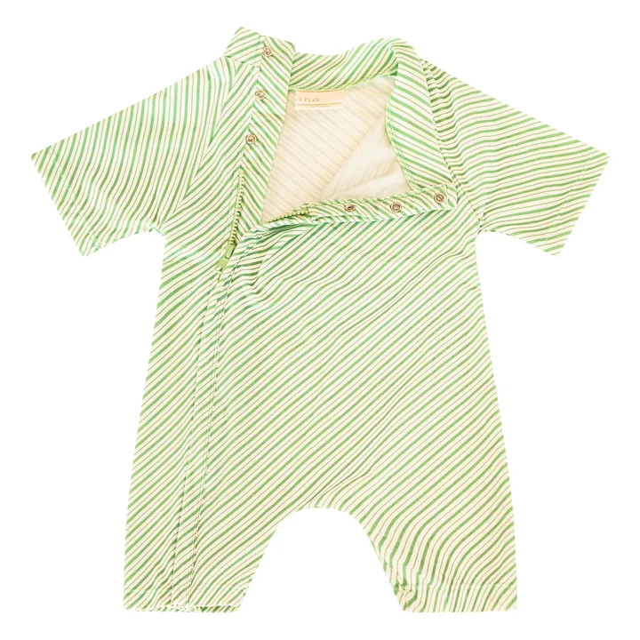 Ina Swim Combinaison Anti-UV Zimmi Rayée | Vert