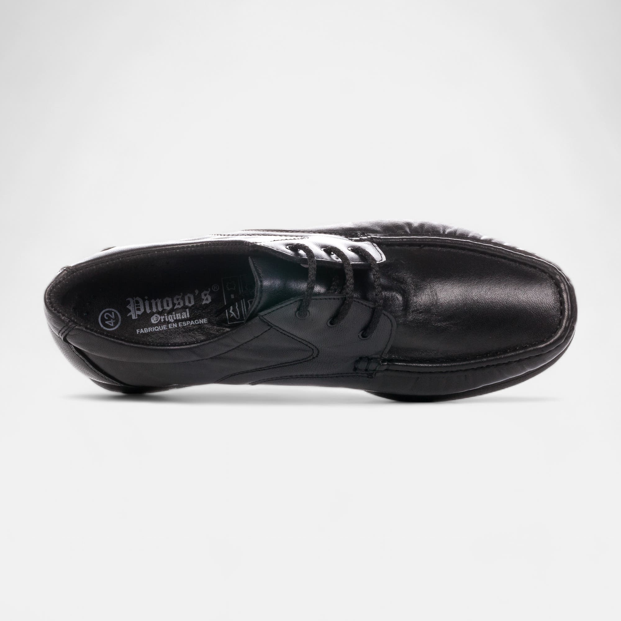 Derbies pieds sensibles Homme en cuir noir