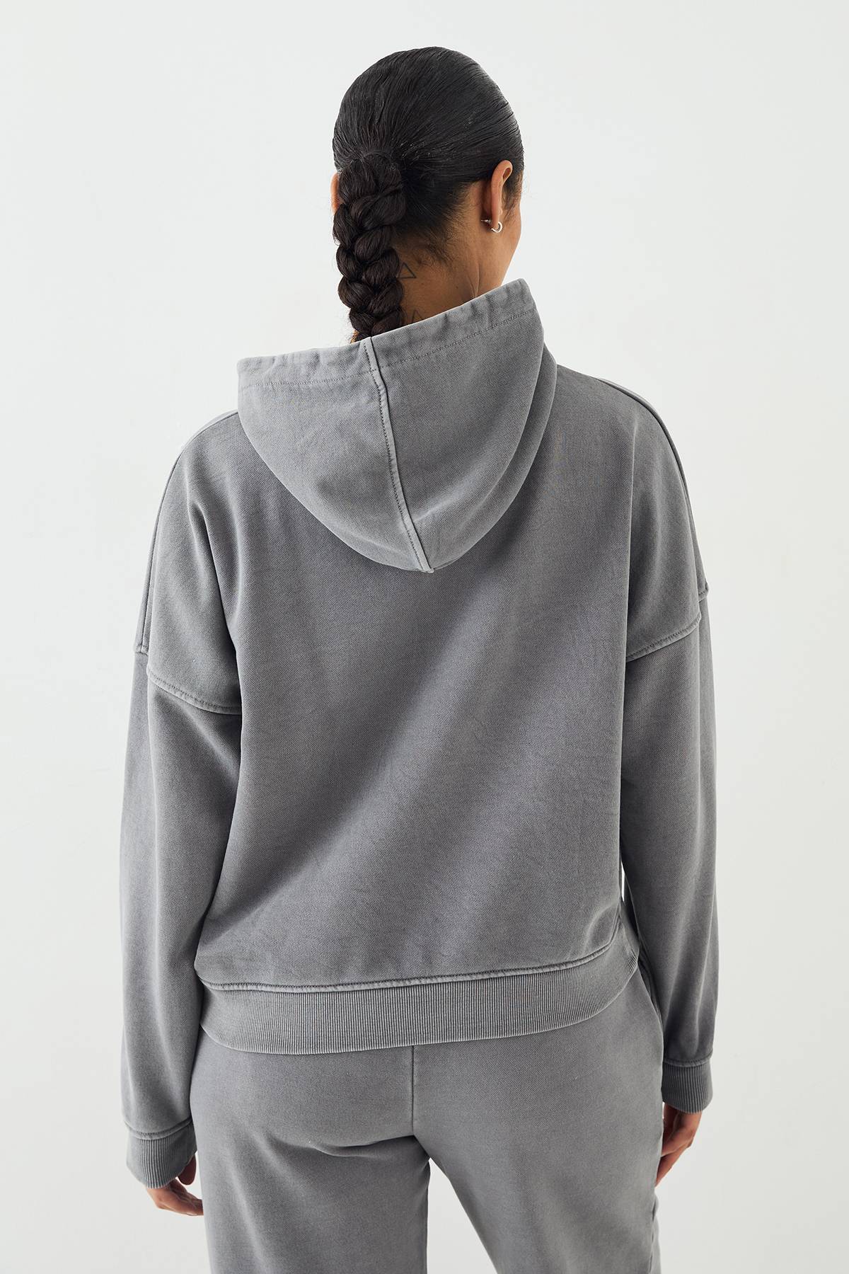 Sweat à Casynthétiqueche Surdimensionné DSGN Studio Premium Poids Lourd Délavé