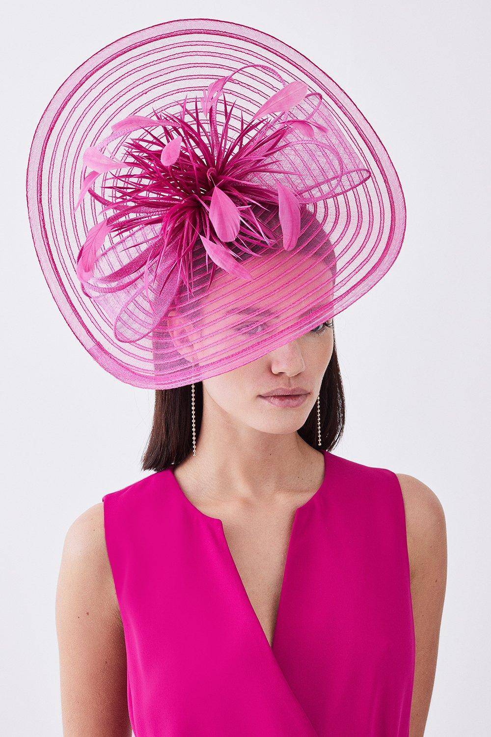 KarenMillen Fascinator à détails de plumes