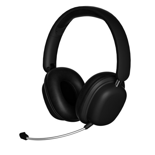 Bluetooth 5.3 Over-Ear Stereo faltbarer Kopfhörer Headset mit 3.5mm Klinken Anschluss / Plug-in Mikrofon - Schwarz