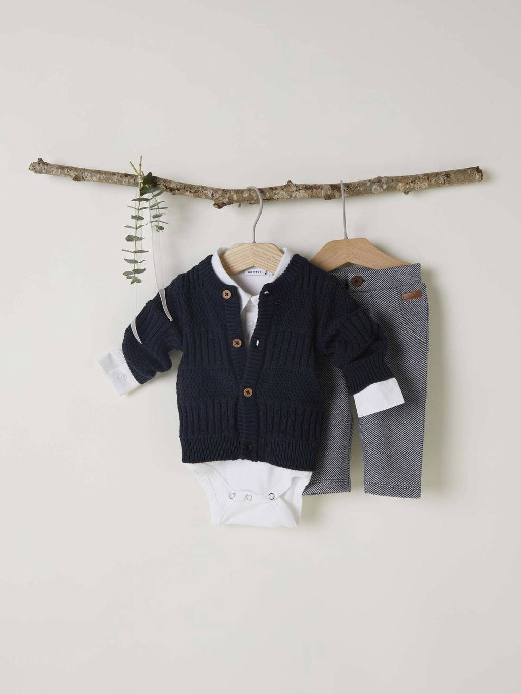 NAME IT baby vest donkerblauw