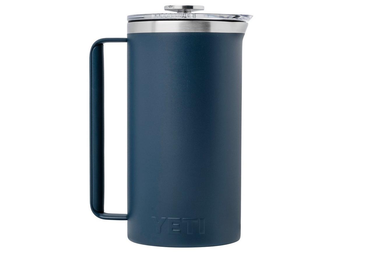 Yeti Rambler French Press 64oz Twist-To-Lock Lid, Navy Blue, thermos french press, 1.9L