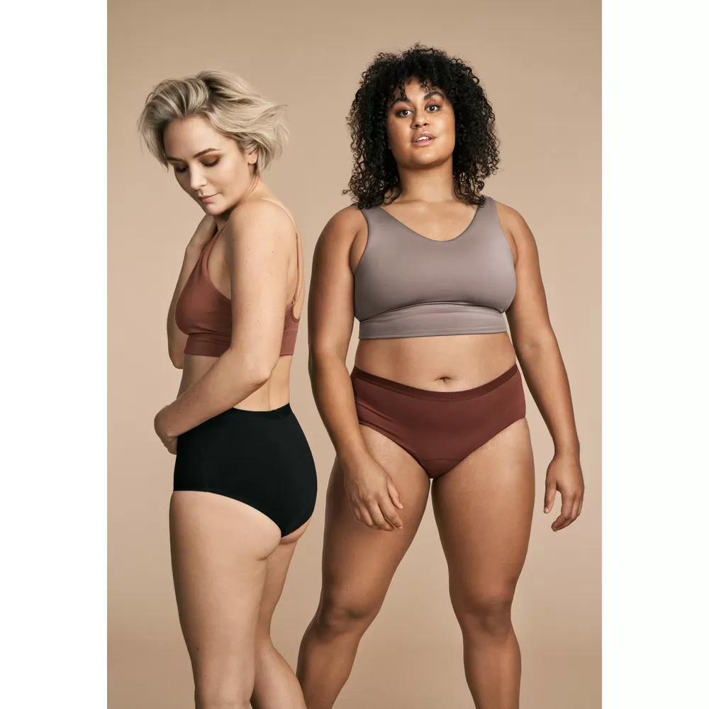 Imse Period Underwear Hipster Medium Flow, Black - Flere størrelser