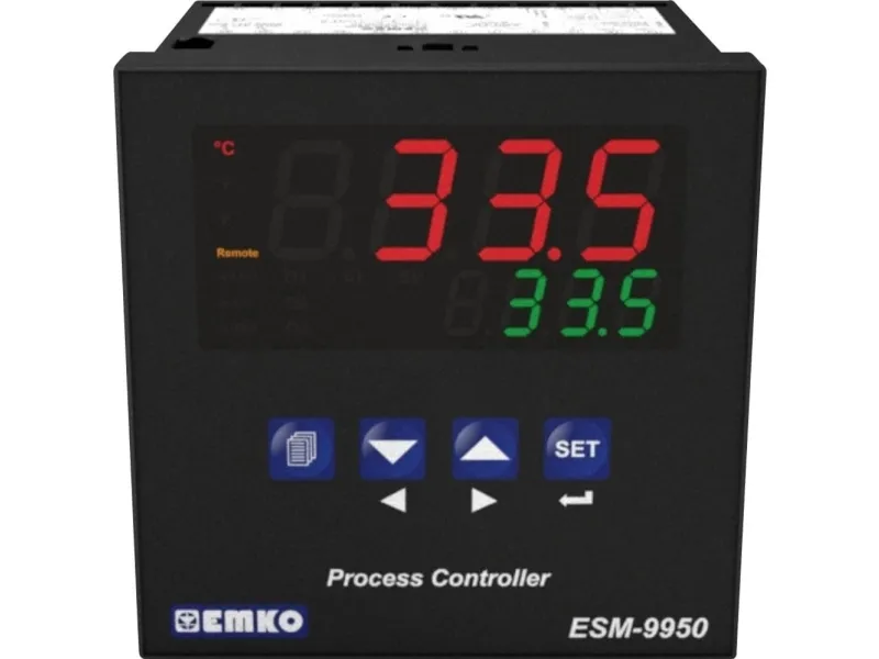 Emko ESM-9950.1.20.1.1/00.00/0.0.0.0 2-punkt, P, PI, PD, PID Universalregulator Pt100, L, J, K, R, S, T, B, E, N, C -200 til 1700 °C Relæ 5 A (L x B x H) 88 x
