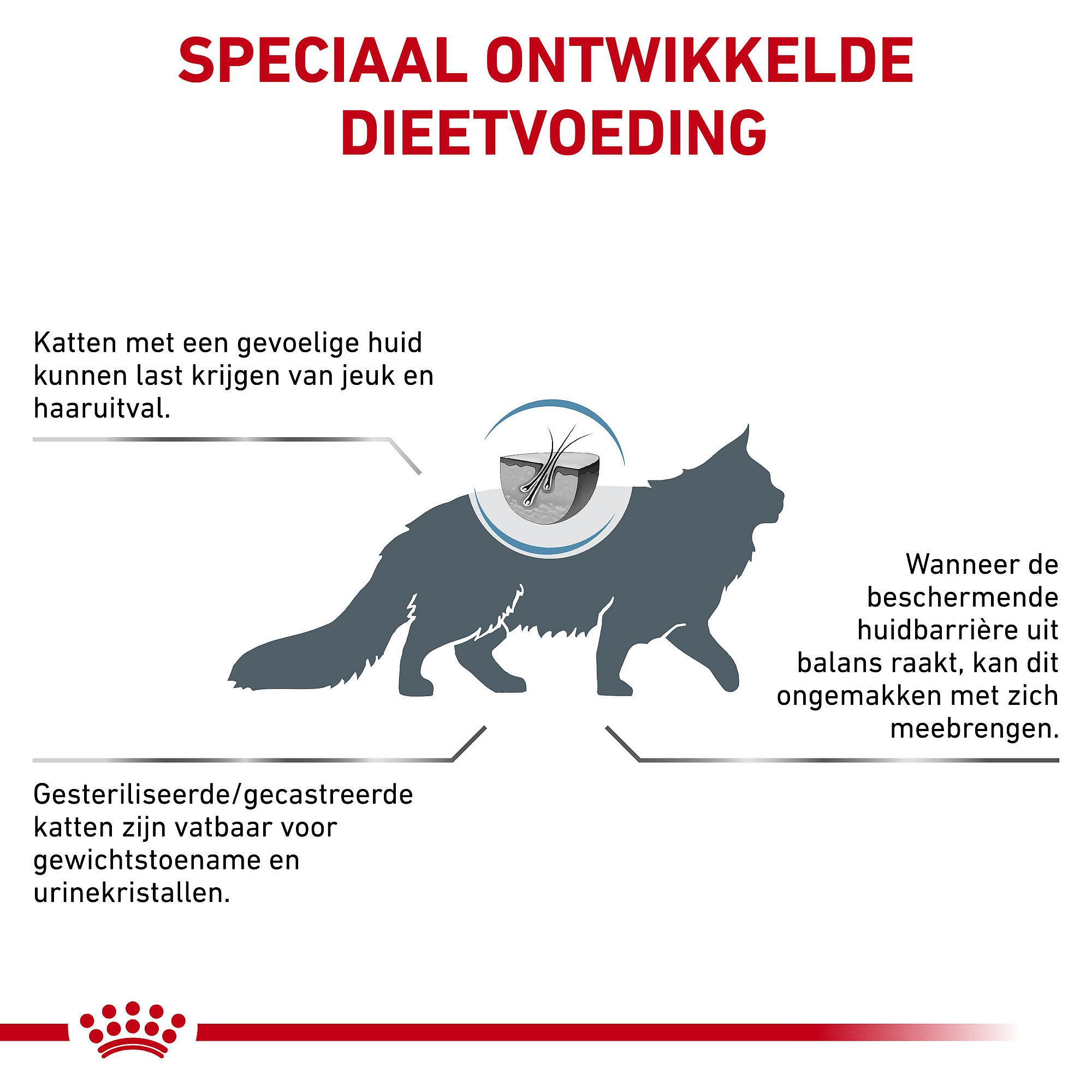 ROYAL CANIN® Skin & Coat 1,5kg - Dieetvoeding voor als je volwassen kat en/of gesteriliseerde kat een huidaandoening of overmatige haaruitval heeft