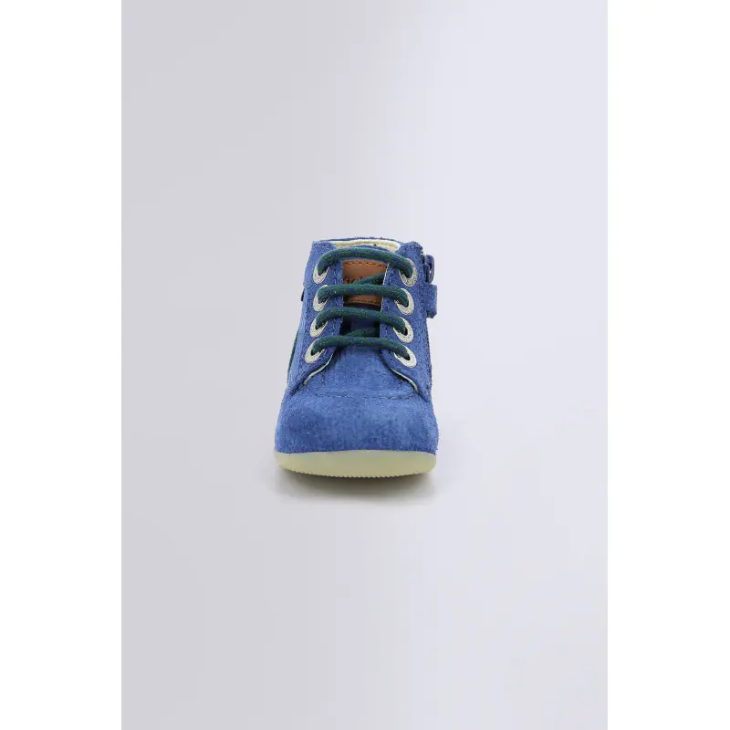BONZIP X BONTON BLEU VERT BOTTILLONS Cuir Garçon