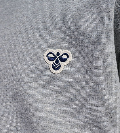 Hummel Sweatshirt - hmlJR Loose Rundhalsausschnitt - Grey Melang