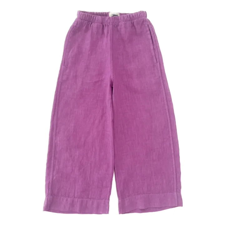 Longlivethequeen Pantalon Ample Lin | Mauve