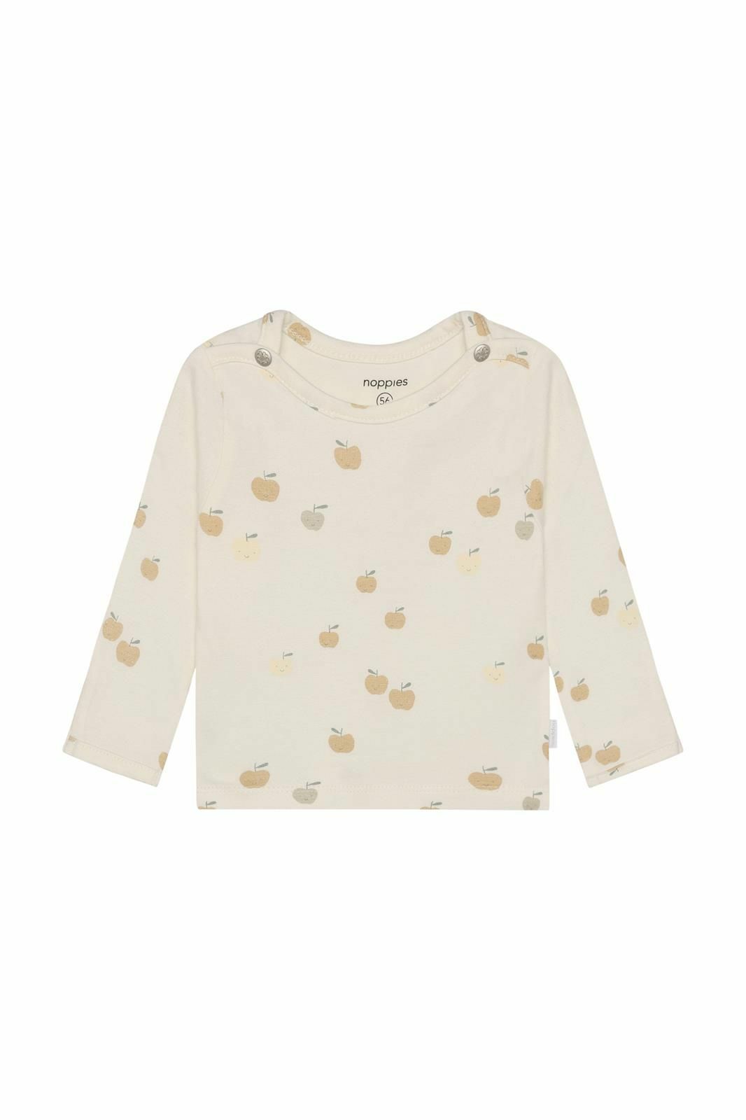 Noppies Newborn Longsleeve all over print - Egret