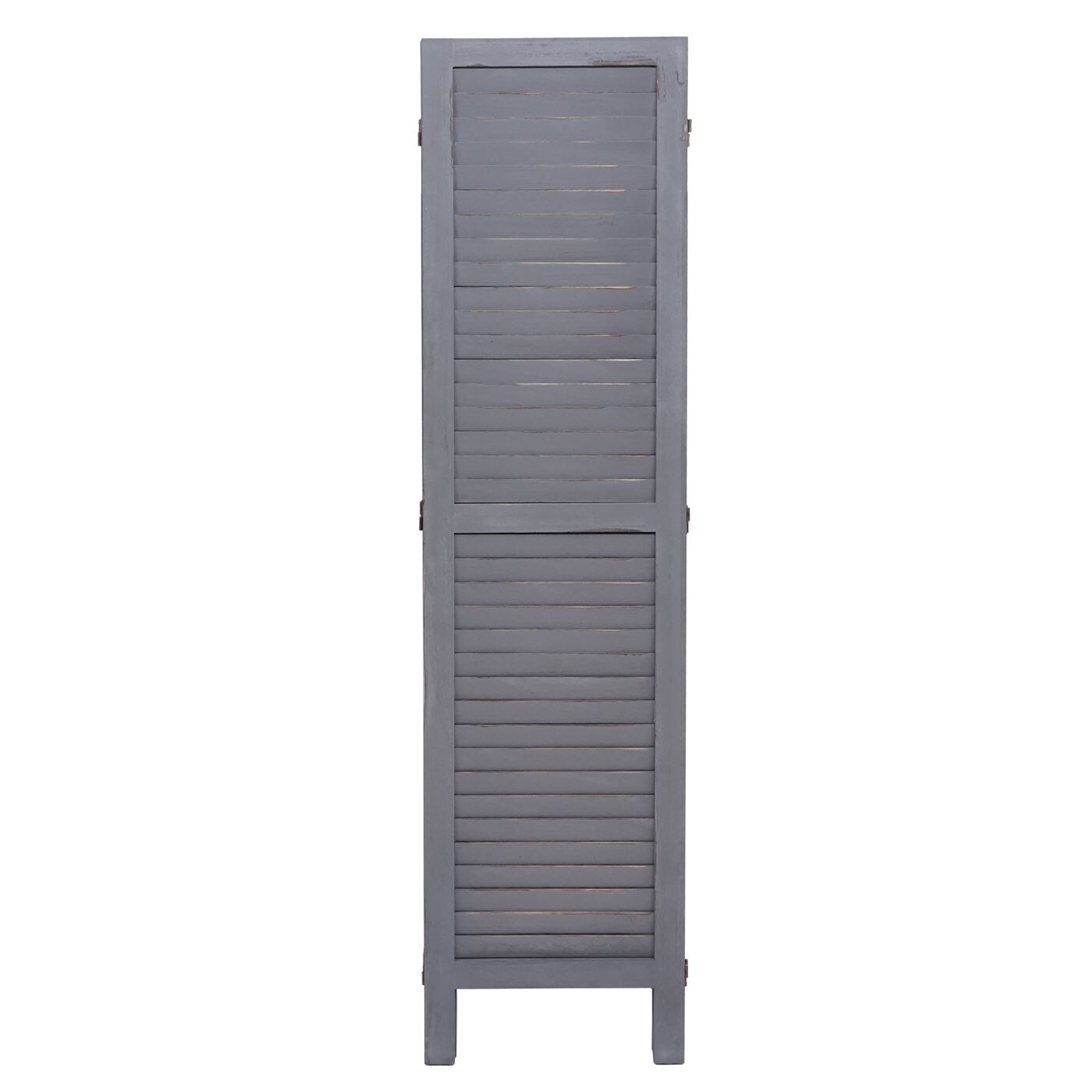 Paravent MCW-G30, Trennwand Sichtschutz Raumteiler, Shabby-Look 170x120cm ~ grau