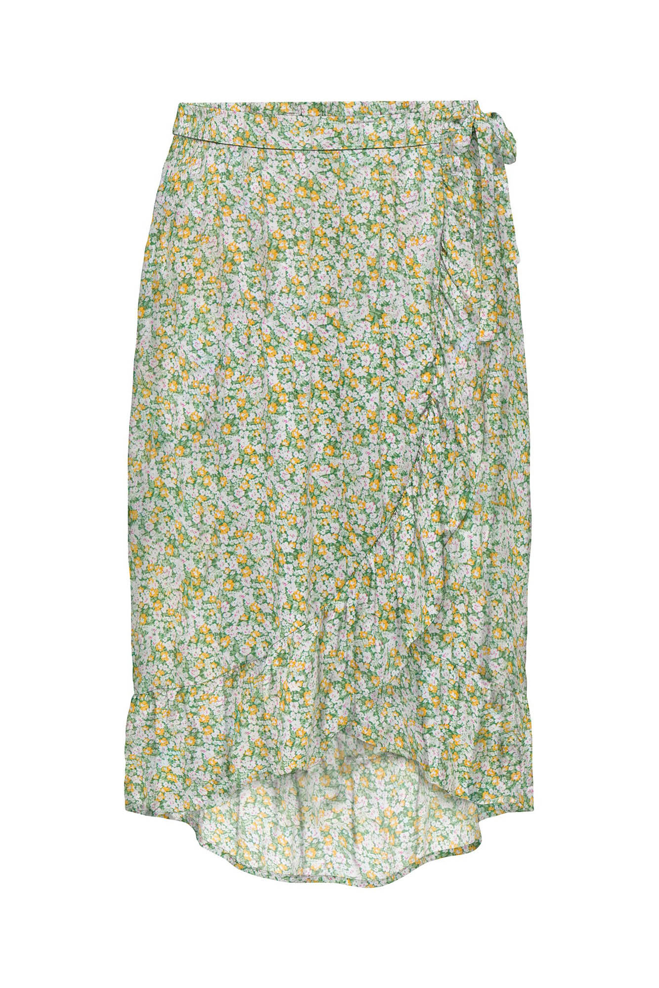 Saia midi estampada